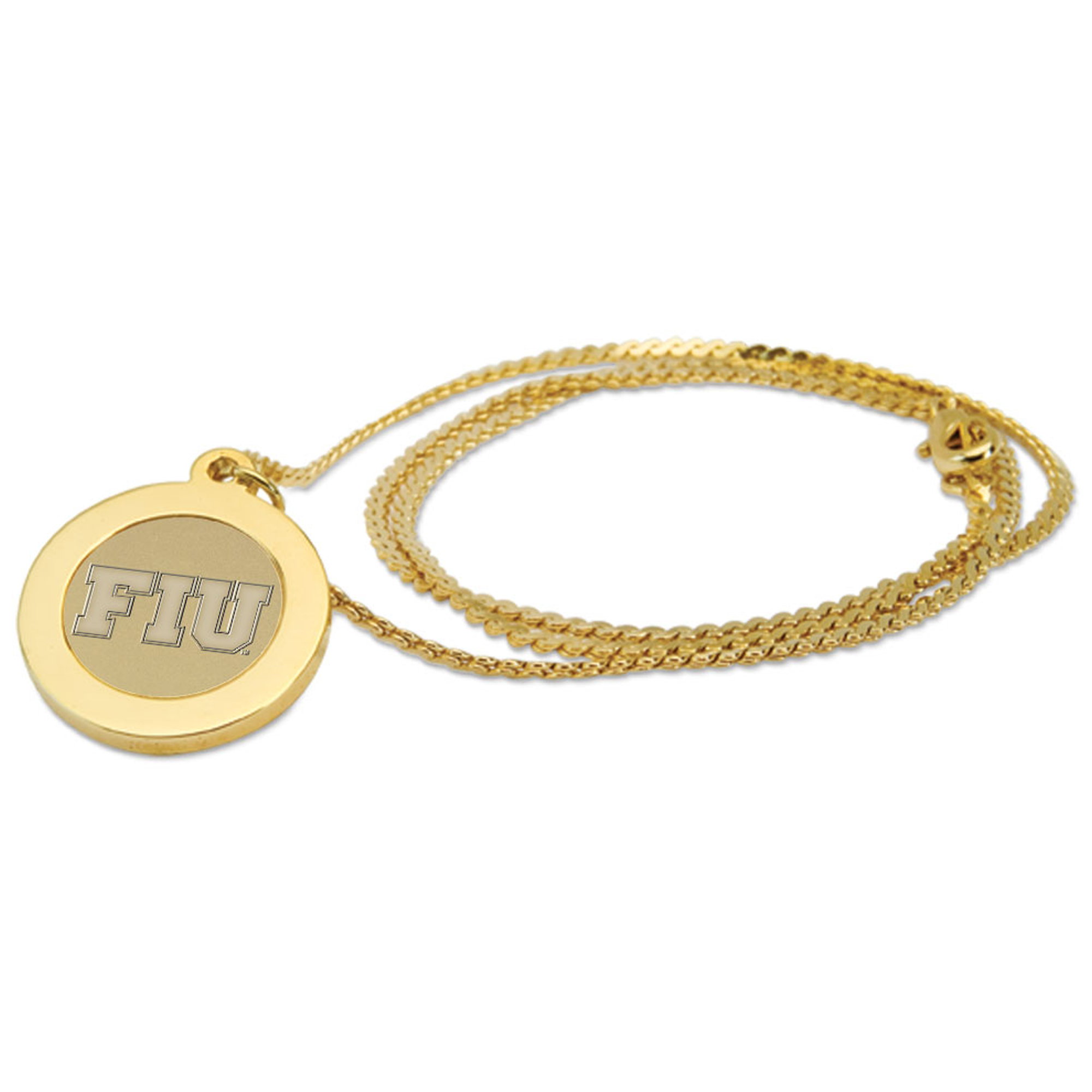 Women's Gold FIU Panthers Pendant Necklace