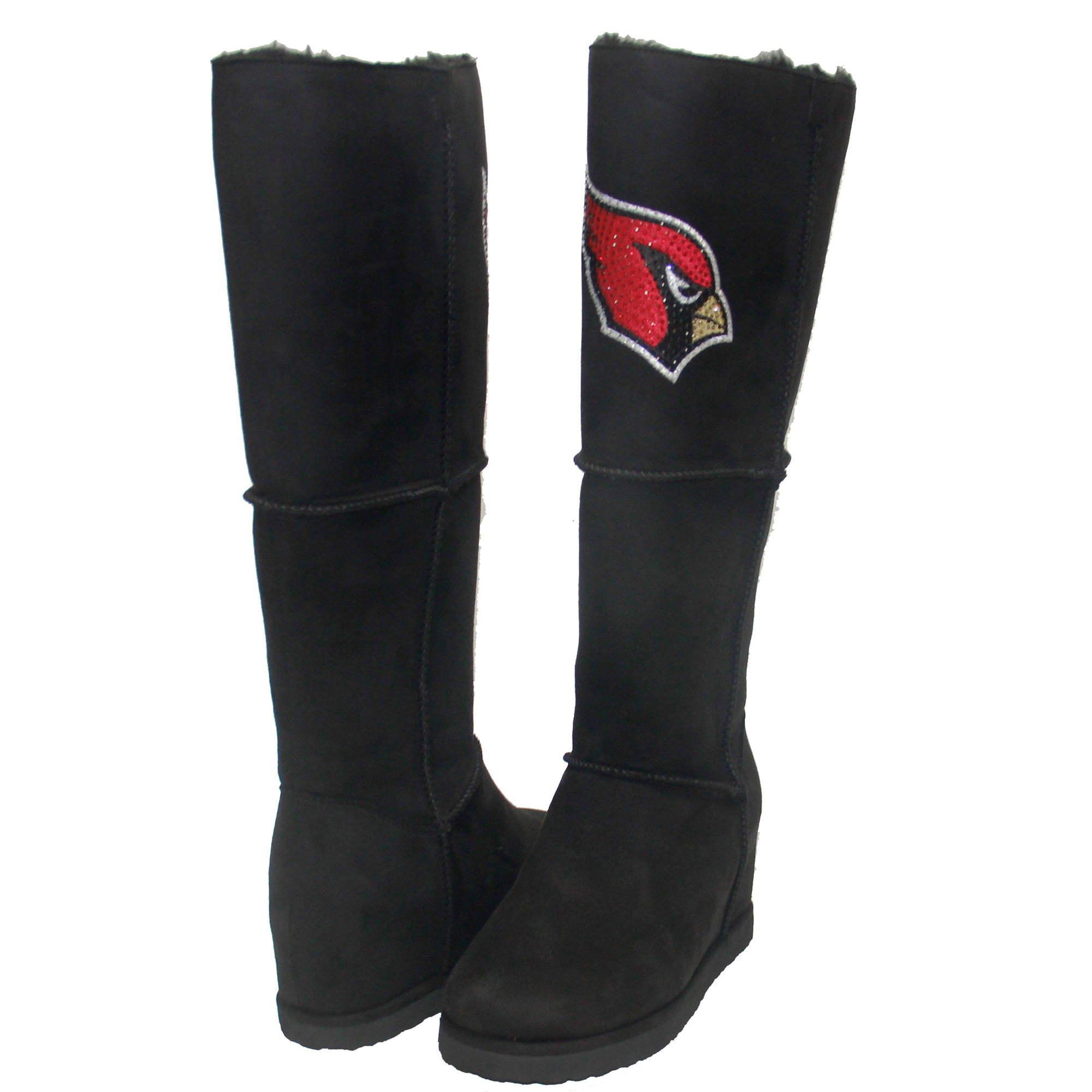 Women's FABGATING by Cuce Black Arizona Cardinals Suede Knee-High Boots