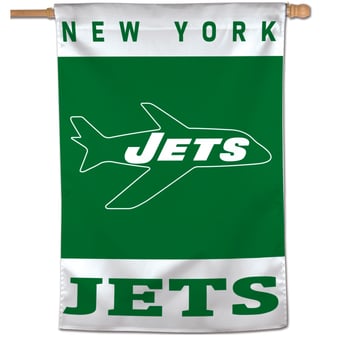 WinCraft New York Jets 28" x 40" Retro Single-Sided Vertical Banner
