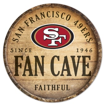 WinCraft San Francisco 49ers 14'' Circular Wood Sign