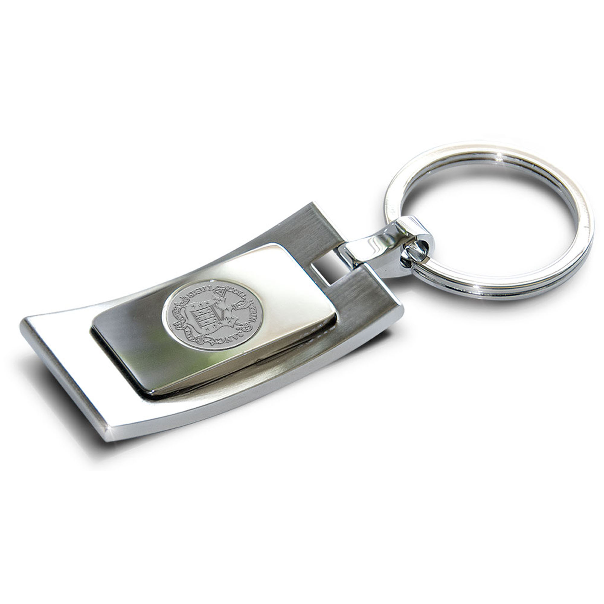 Silver Trinity Bantams Curve Key Ring