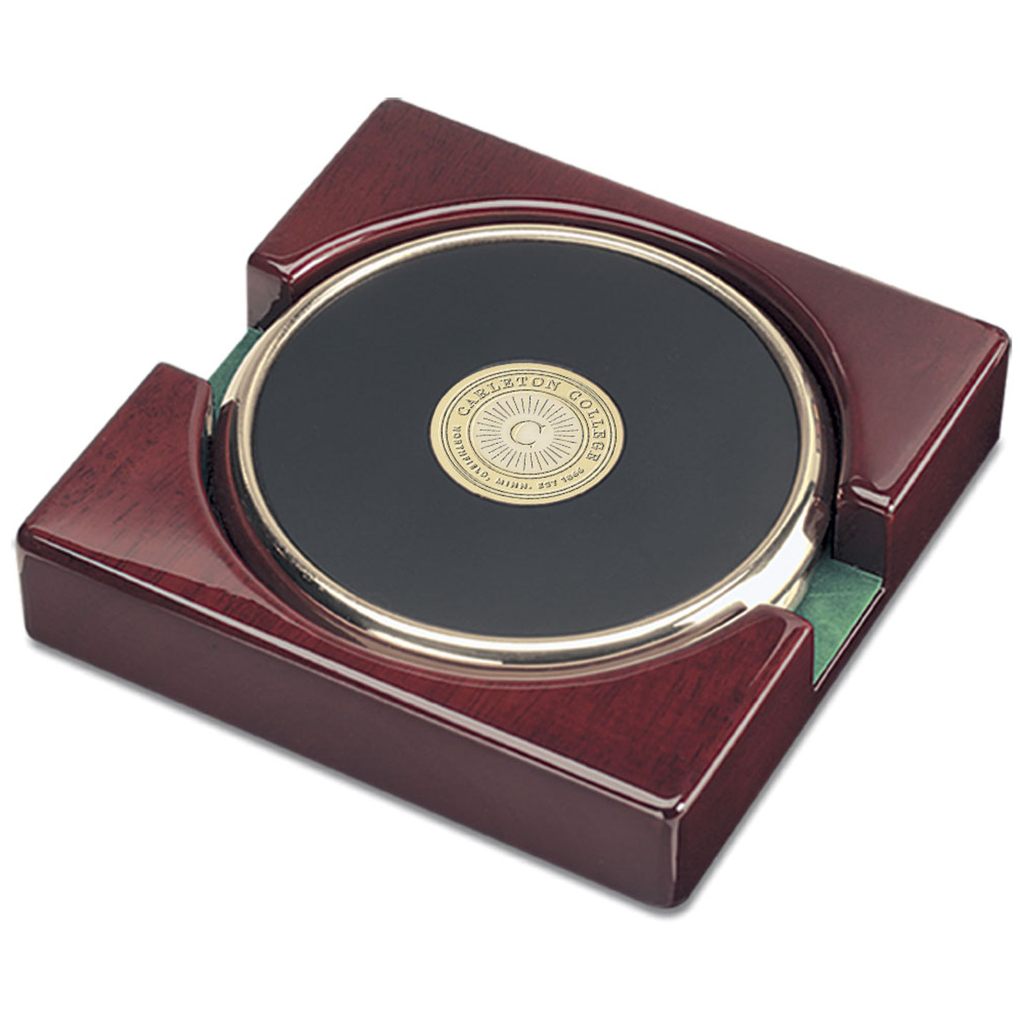 Gold Carleton Knights 2-Piece Coaster Set
