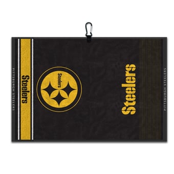 WinCraft Pittsburgh Steelers 16" x 24" Jacquard Hand Towel with Carabiner