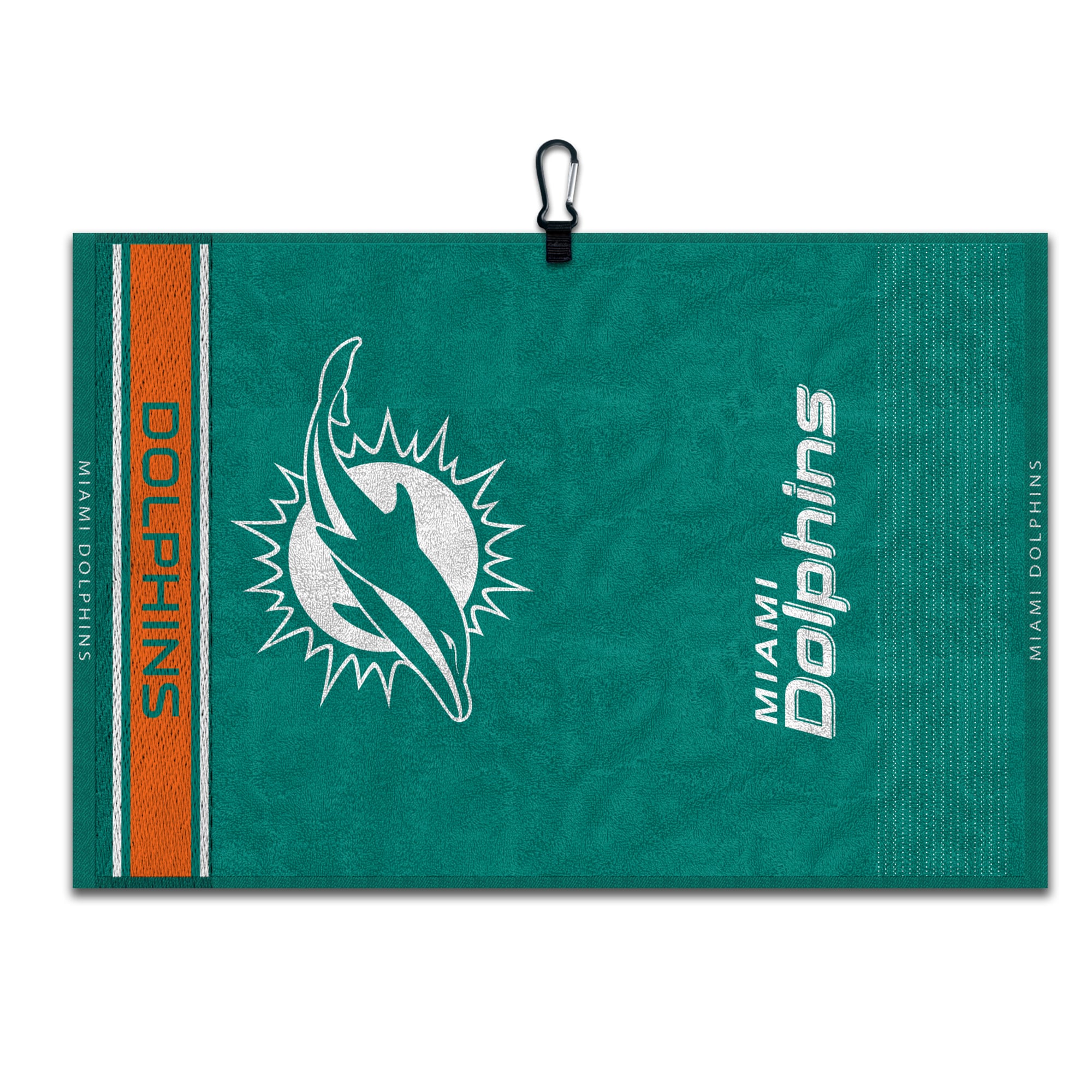 WinCraft Miami Dolphins 16" x 24" Jacquard Hand Towel with Carabiner