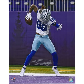 CeeDee Lamb Dallas Cowboys Autographed 16" x 20" Touchdown Celebration Photograph