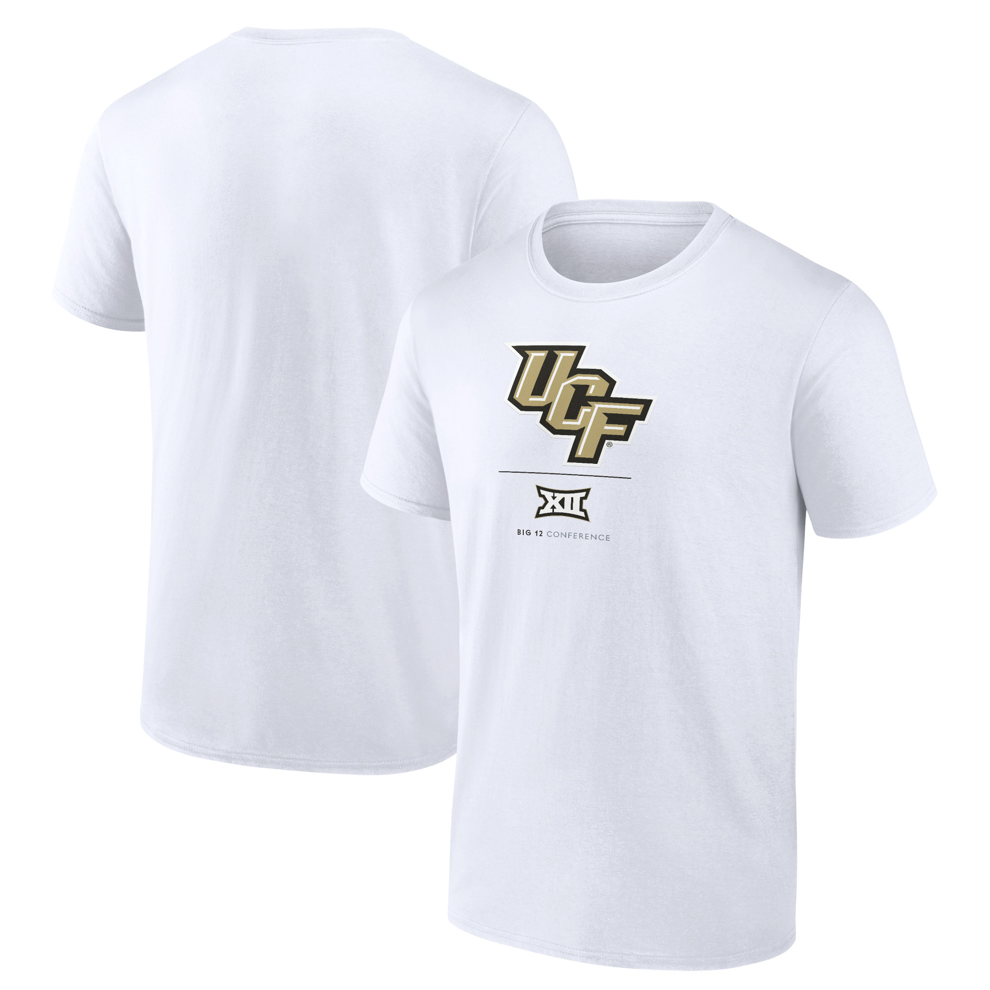 Men’s White UCF Knights Big 12 Lock Up T-Shirt Men’s White UCF Knights Big 12 Lock Up T-Shirt