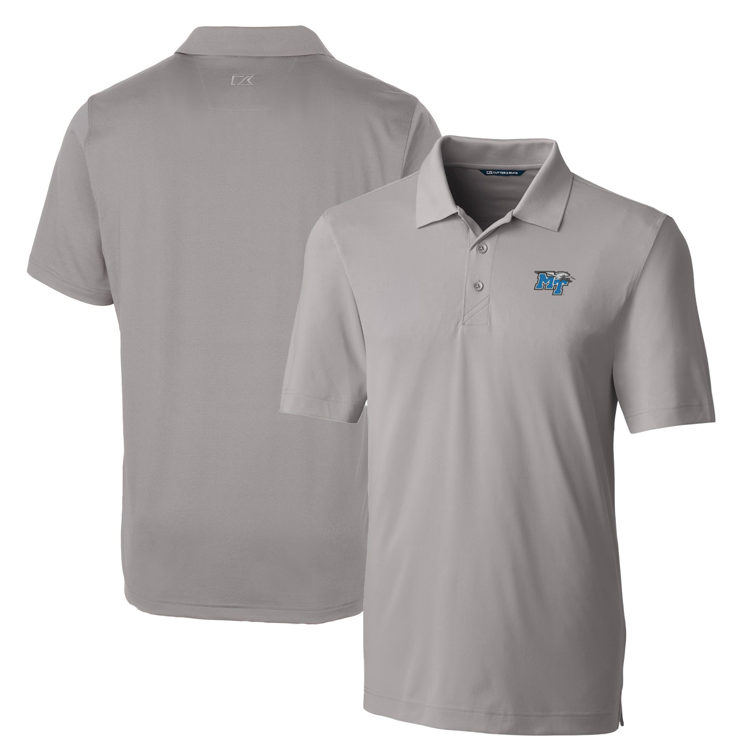 Men's Cutter & Buck Gray MTSU Blue Raiders Big & Tall Forge Stretch Polo