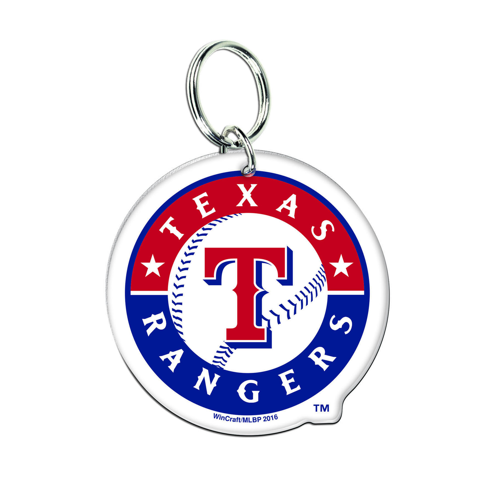 WinCraft Texas Rangers Premium Acrylic Team Key Ring