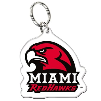 WinCraft Miami University RedHawks Premium Acrylic Team Key Ring