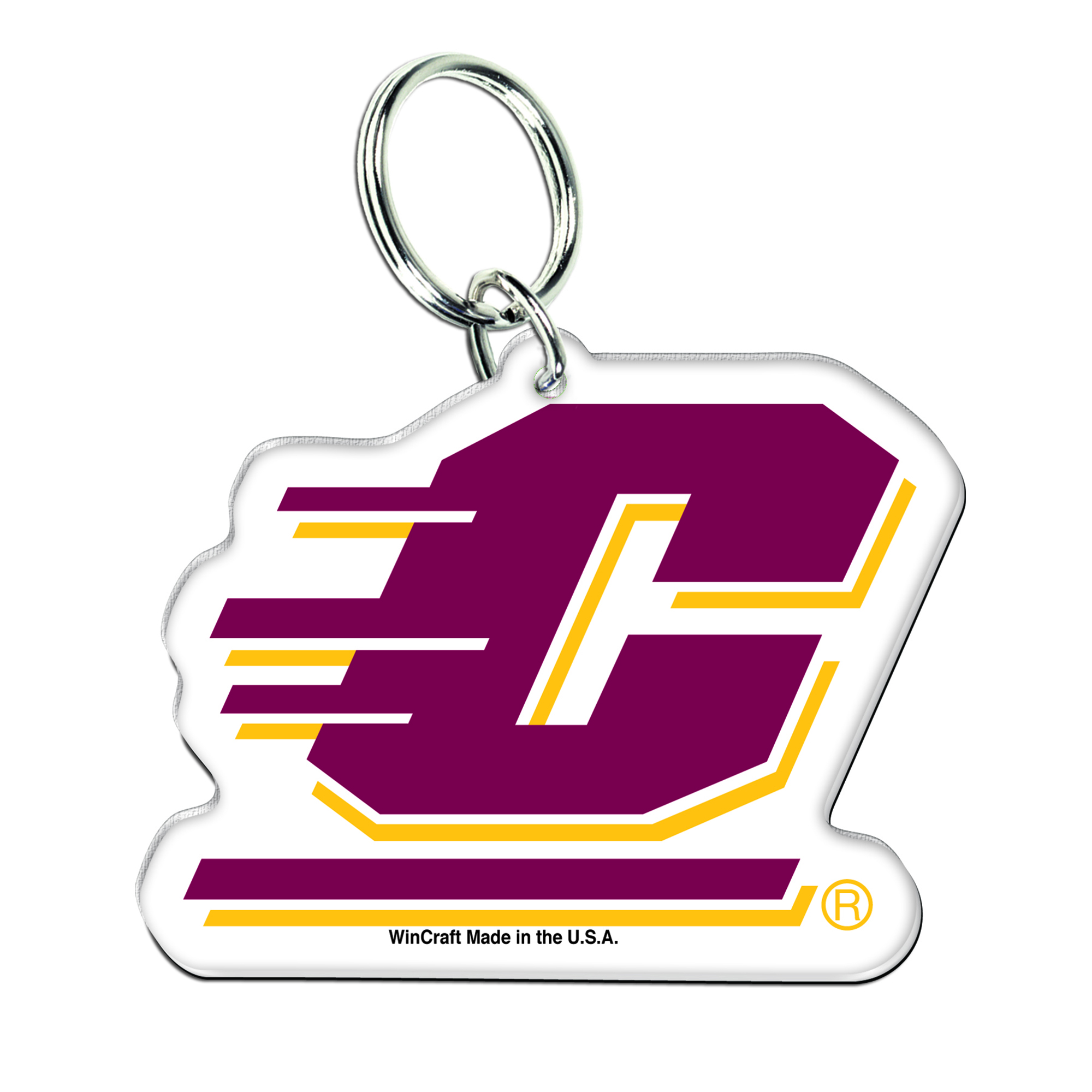 WinCraft Cent. Michigan Chippewas Premium Acrylic Team Key Ring