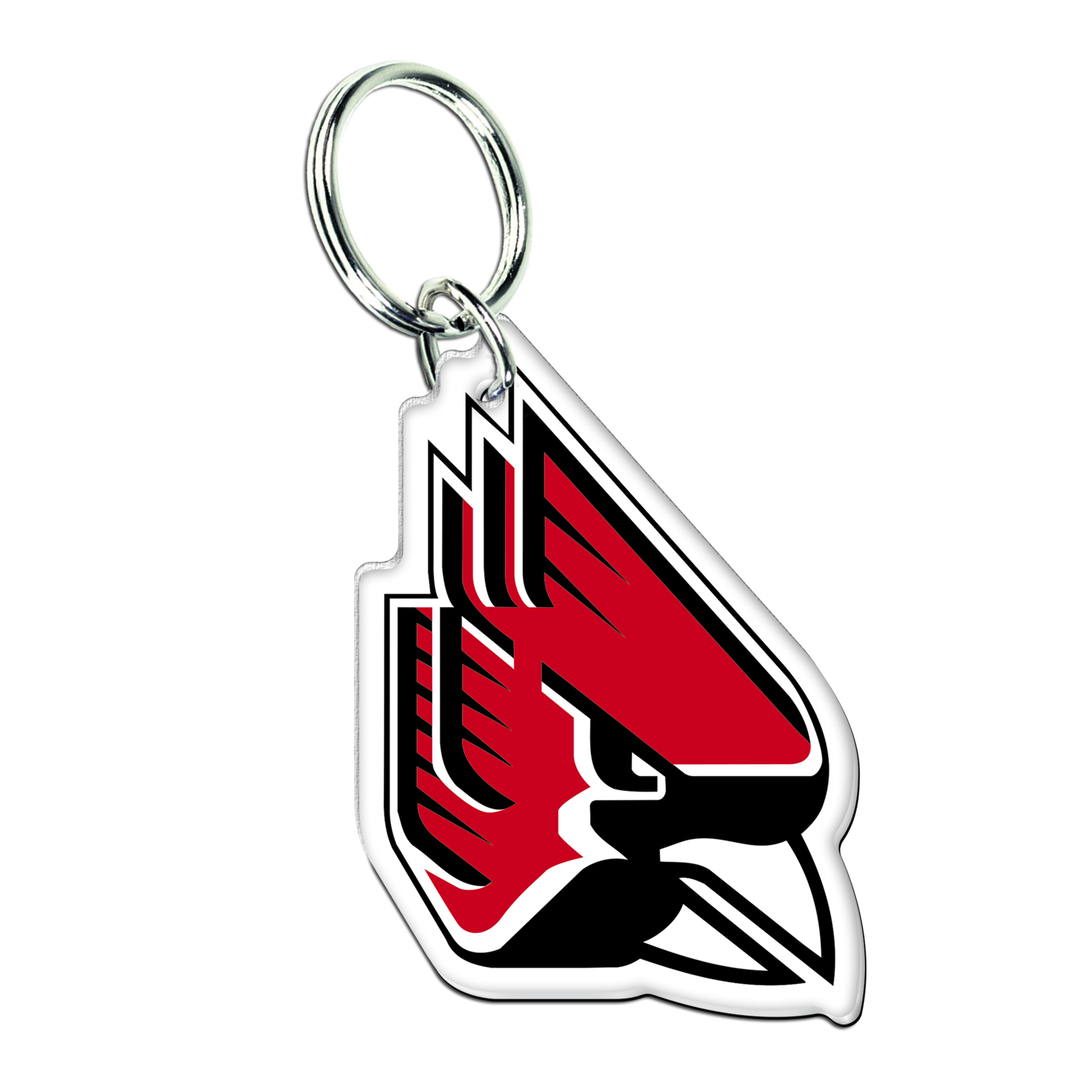 WinCraft Ball State Cardinals Premium Acrylic Team Key Ring