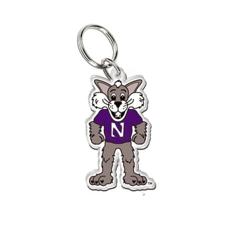 WinCraft Northwestern Wildcats Premium Acrylic Team Key Ring