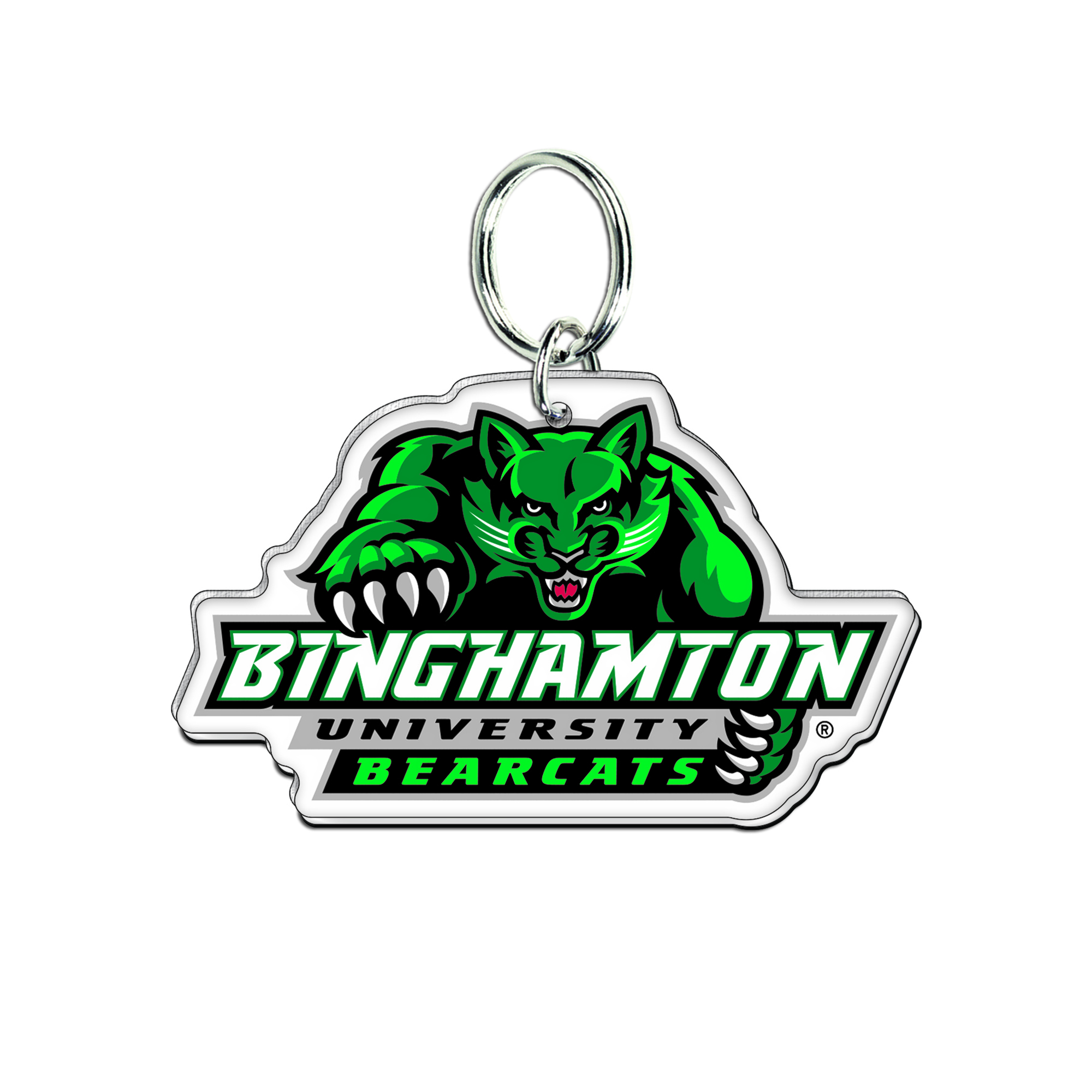WinCraft Binghamton Bearcats Premium Acrylic Team Key Ring WinCraft Binghamton Bearcats Premium Acrylic Team Key Ring