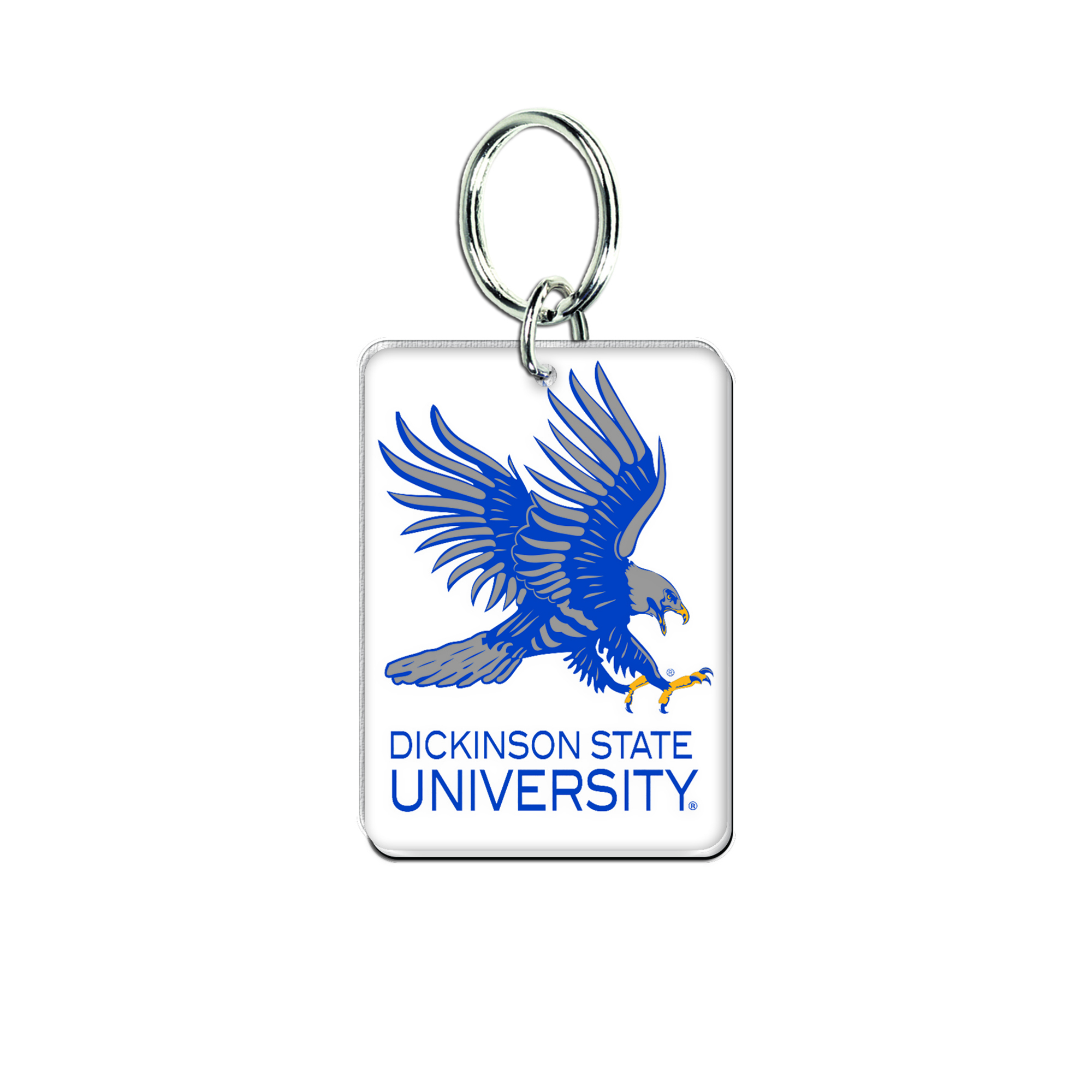 WinCraft Dickinson State Blue Hawks Premium Acrylic Team Key Ring