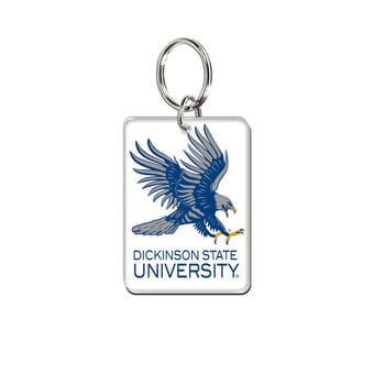 WinCraft Dickinson State Blue Hawks Premium Acrylic Team Key Ring