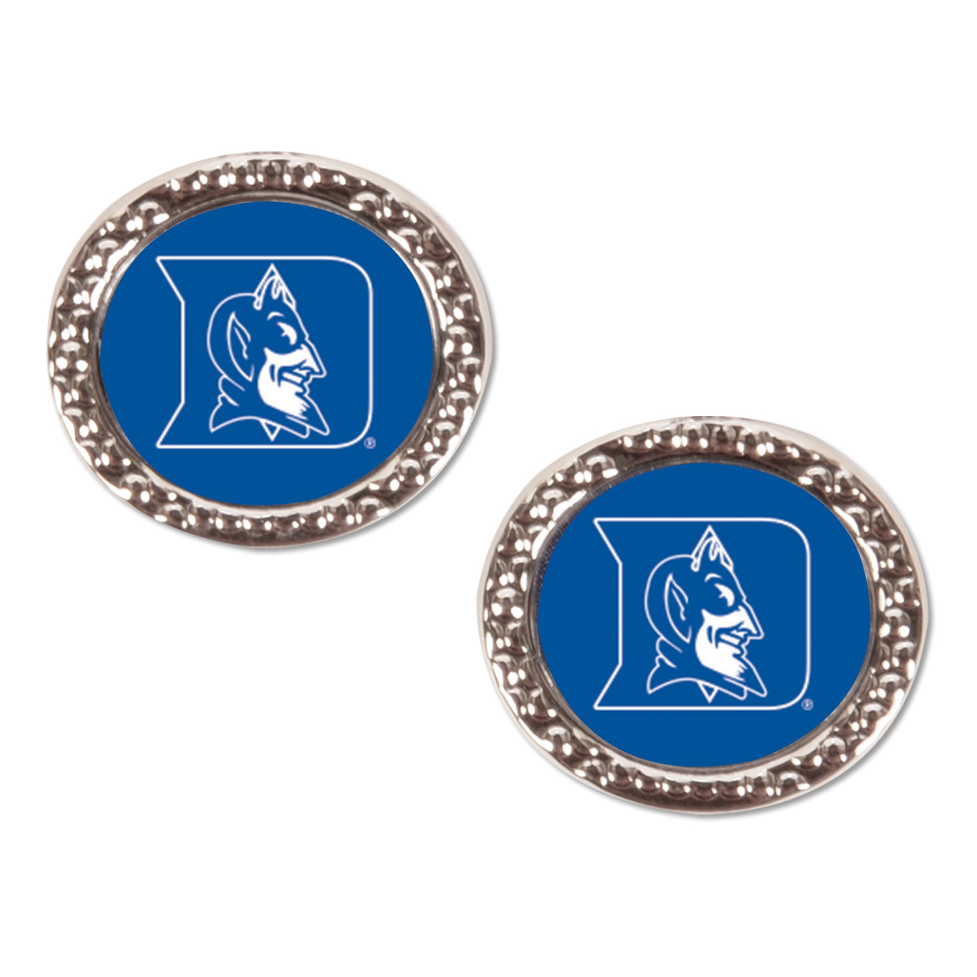 WinCraft Duke Blue Devils Round Team Post Earring