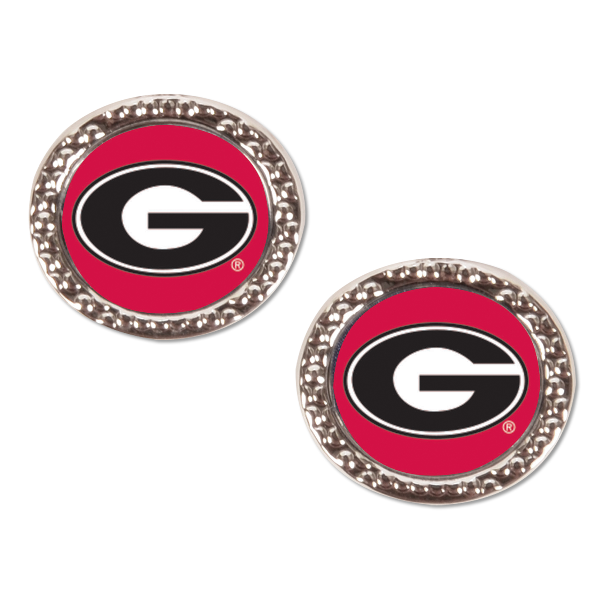 WinCraft Georgia Bulldogs Round Team Post Earring