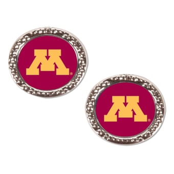 WinCraft Minnesota Golden Gophers Round Team Post Earring
