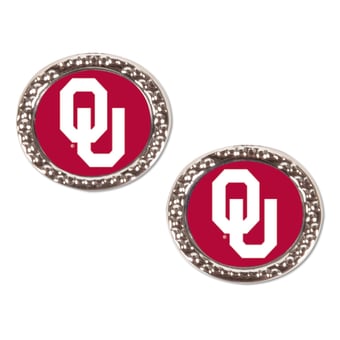 WinCraft Oklahoma Sooners Round Team Post Earring