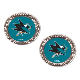 WinCraft San Jose Sharks Round Team Post Earring