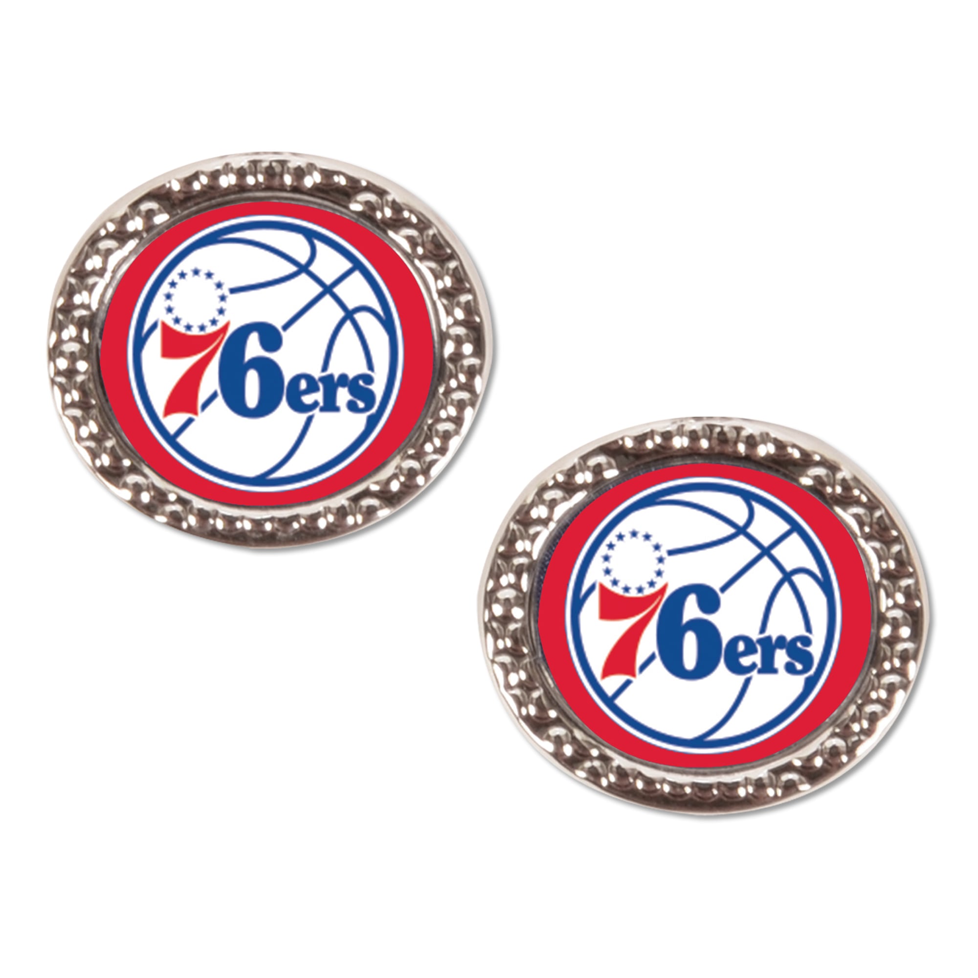 WinCraft Philadelphia 76ers Round Team Post Earring