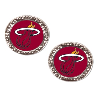 WinCraft Miami Heat Round Team Post Earring