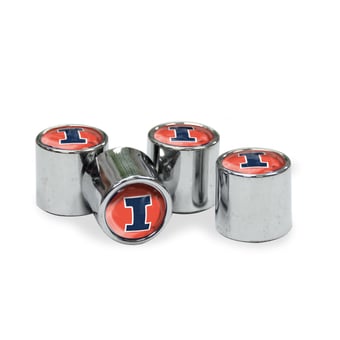 WinCraft Illinois Fighting Illini Mini Team Logo Valve Stem Covers