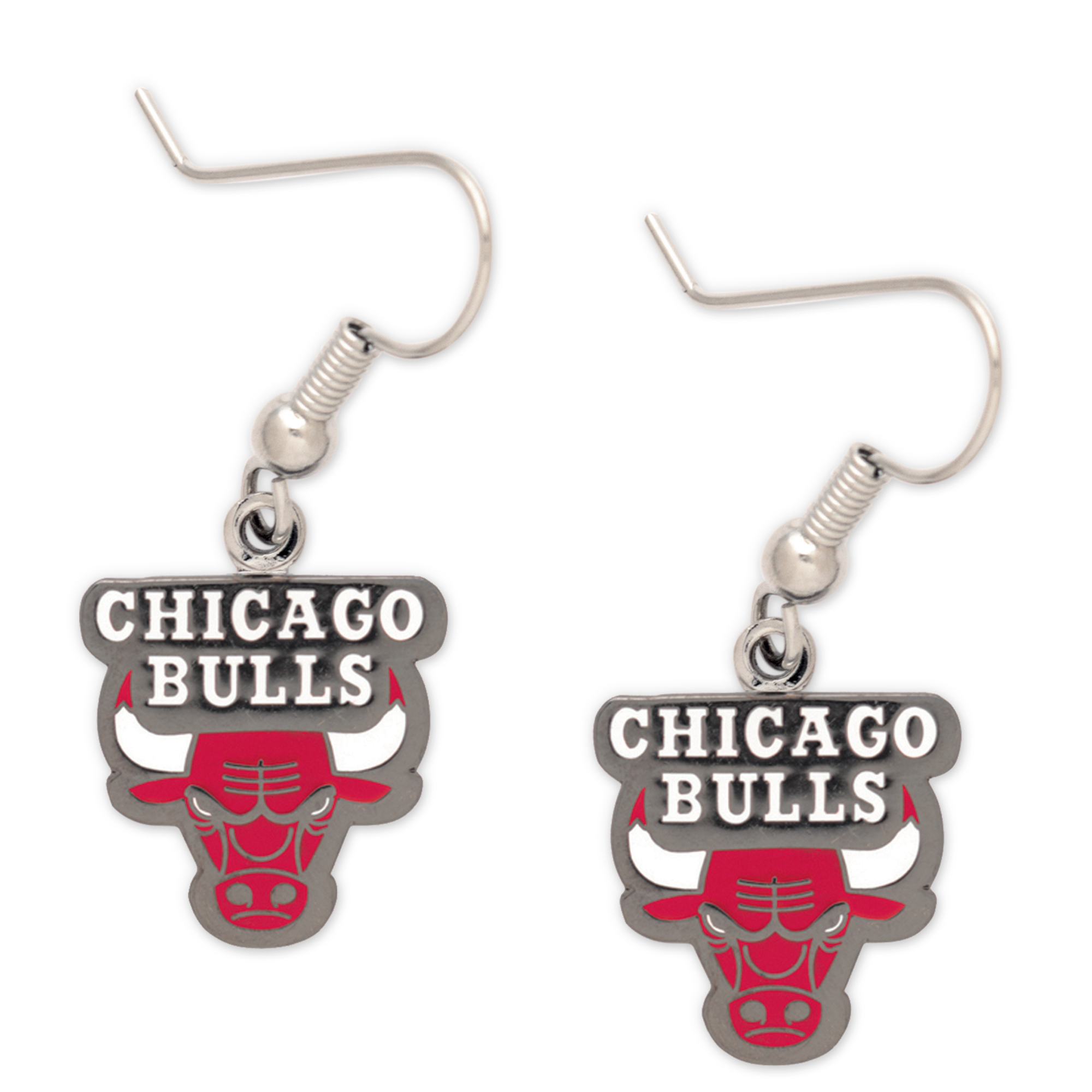 WinCraft Chicago Bulls Logo Dangle Earrings