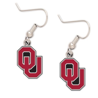 WinCraft Oklahoma Sooners Logo Dangle Earrings