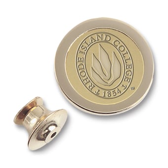 Gold Rhode Island Anchormen Logo Lapel Pin