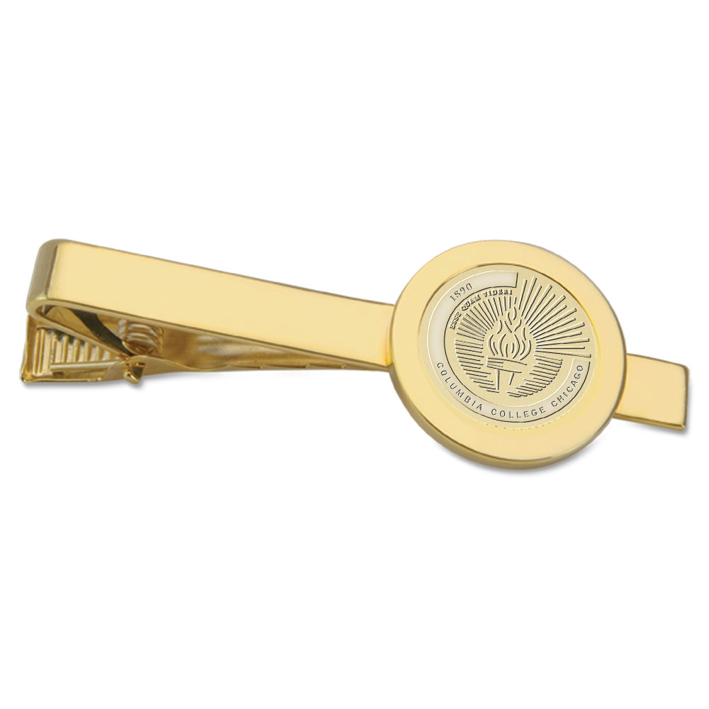 Gold Columbia Renegades Logo Tie Bar
