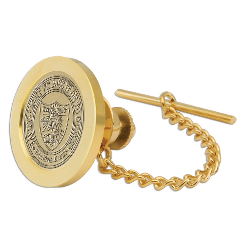 Gold Wittenberg University Tigers Tie Tack/Lapel Pin