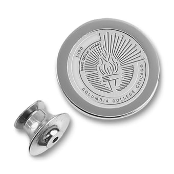 Silver Columbia Renegades Lapel Pin