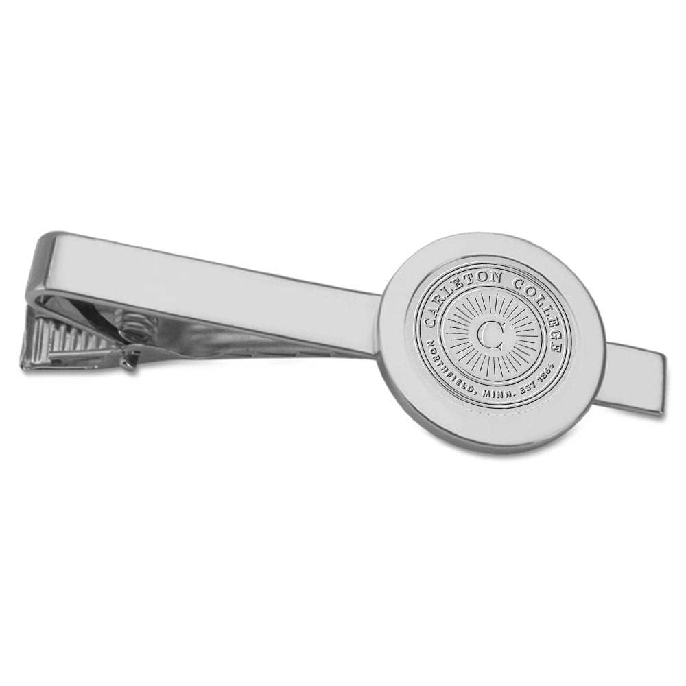 Silver Carleton Knights Logo Tie Bar