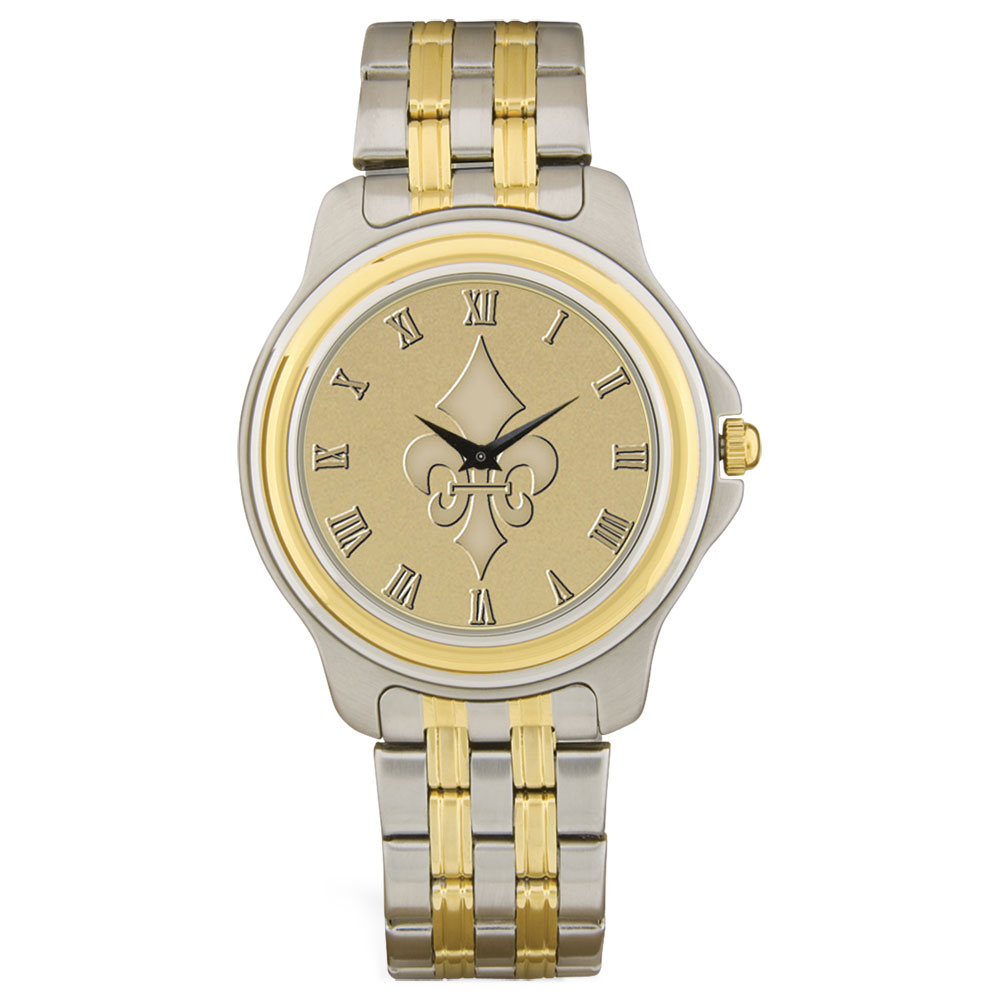 Men's Gold/Silver Marymount Saints Two-Tone Medallion Wristwatch