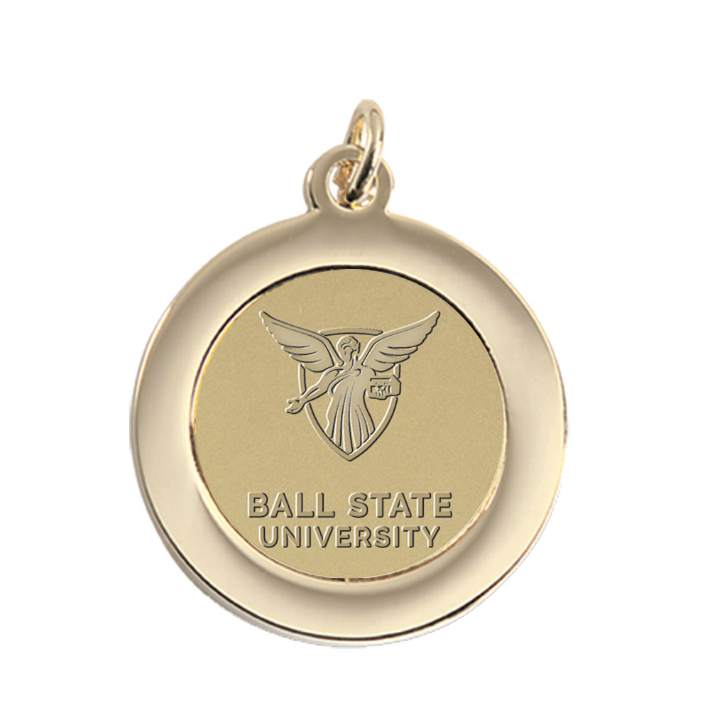 Gold Ball State Cardinals Team Pendant