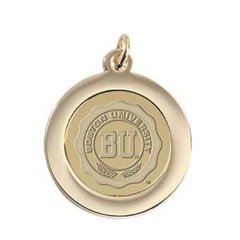 Gold Boston University Team Pendant