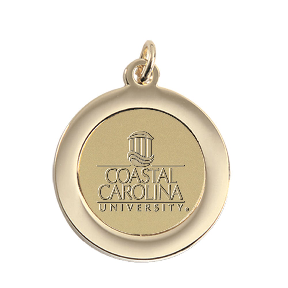 Gold Coastal Carolina Chanticleers Team Pendant