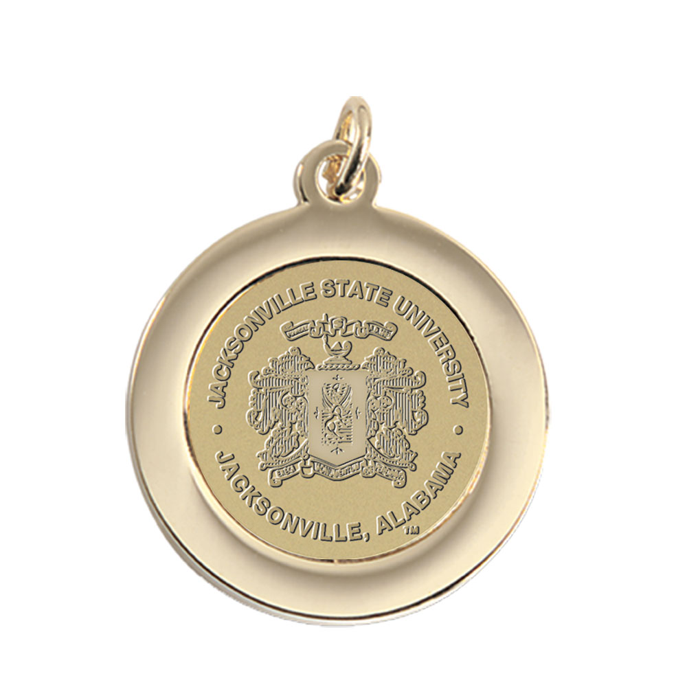 Gold Jacksonville State Gamecocks Team Pendant