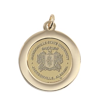 Gold Jacksonville State Gamecocks Team Pendant