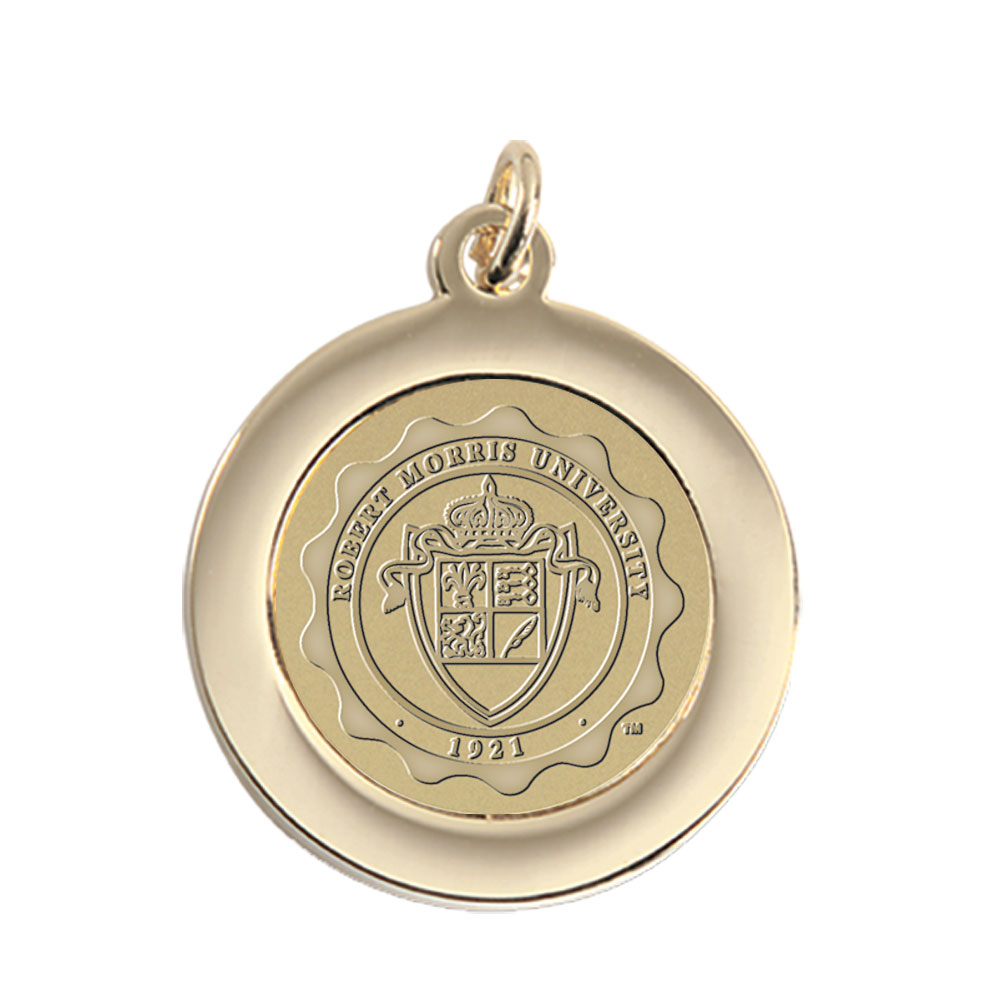 Gold Robert Morris Colonials Team Pendant