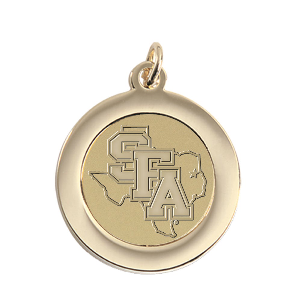 Gold Stephen F Austin Lumberjacks Team Pendant
