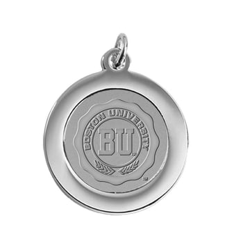 Silver Boston University Team Pendant