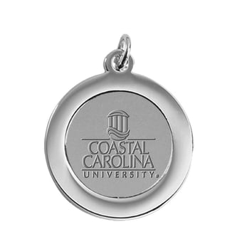 Silver Coastal Carolina Chanticleers Team Pendant