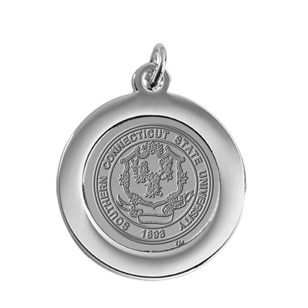 Silver Southern Connecticut Owls Team Pendant