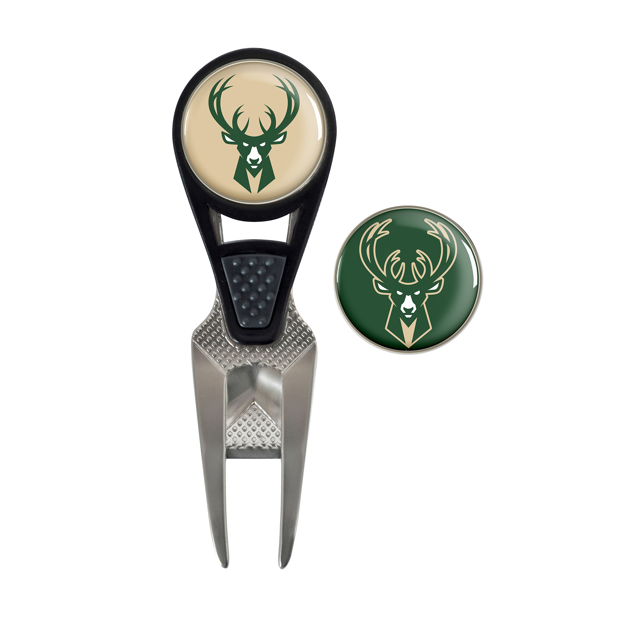 Team Effort Milwaukee Bucks CVX Repair Tool & Ball Marker Golf