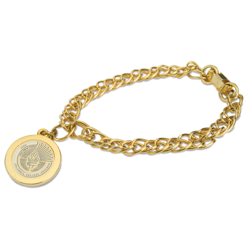 Gold Columbia Renegades Charm Bracelet