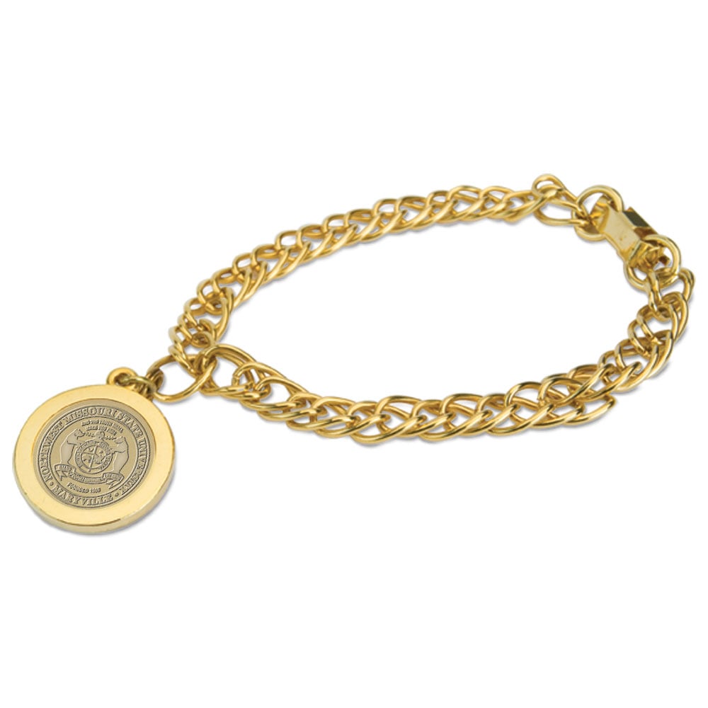 Gold Northwest Missouri State Bearcats Charm Bracelet