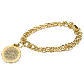 Gold Rider Broncs Charm Bracelet