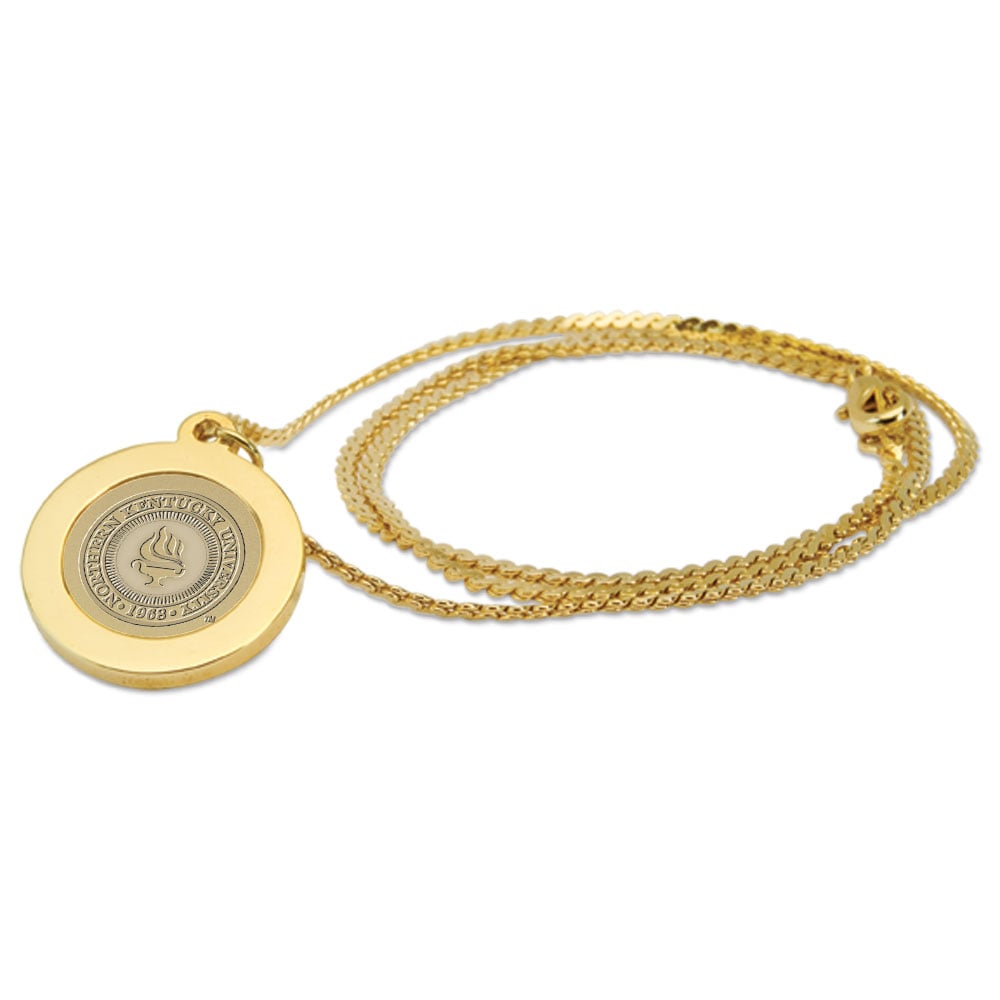 Gold Northern Kentucky University Norse Pendant Necklace